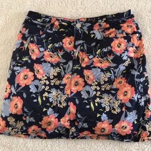 Croft & Barrow floral skirt/skort